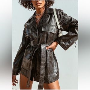 Princess Polly Lioness Victory Boulevard Mini Dress Black